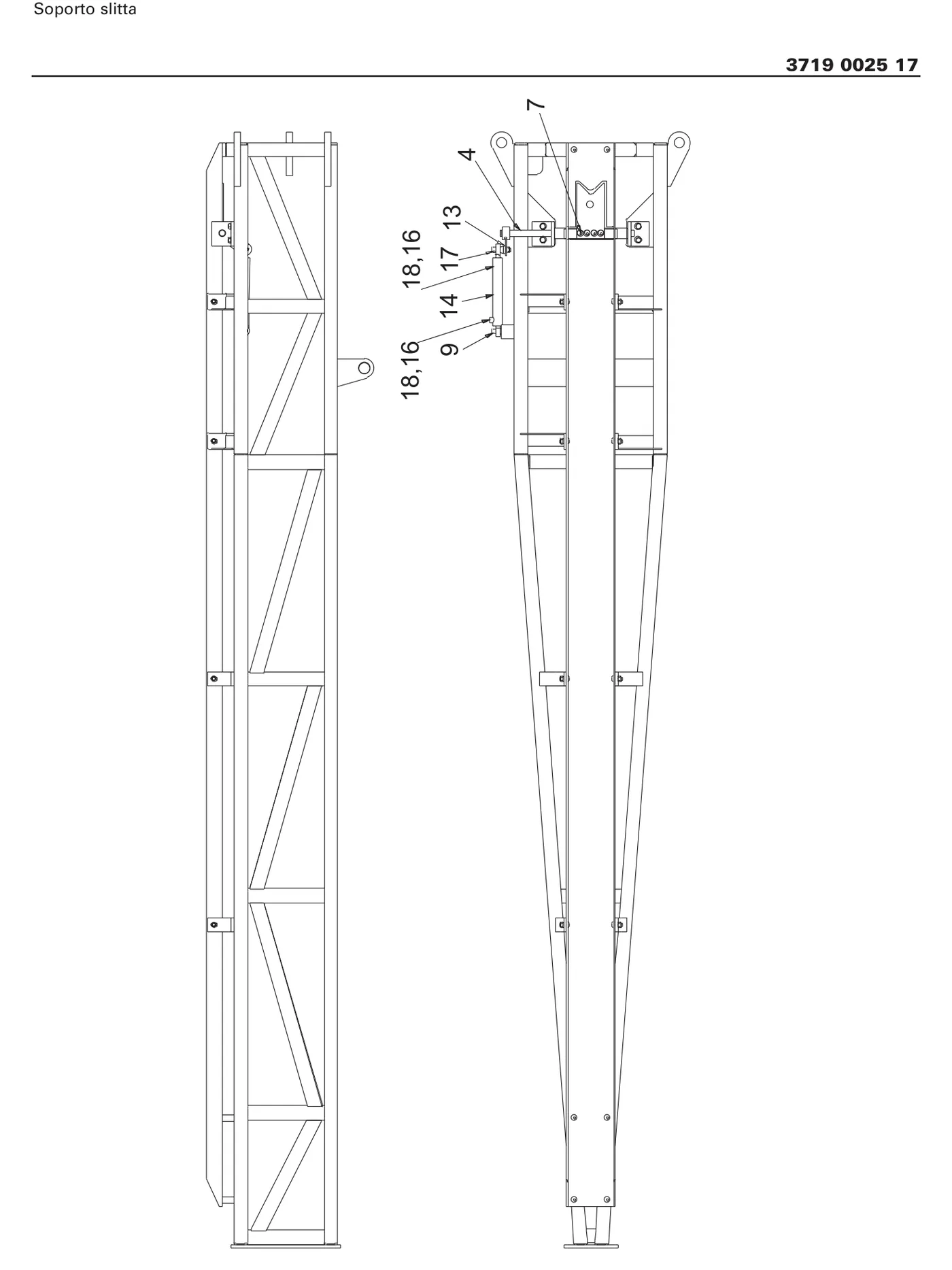 Feed assembly, top mast preview