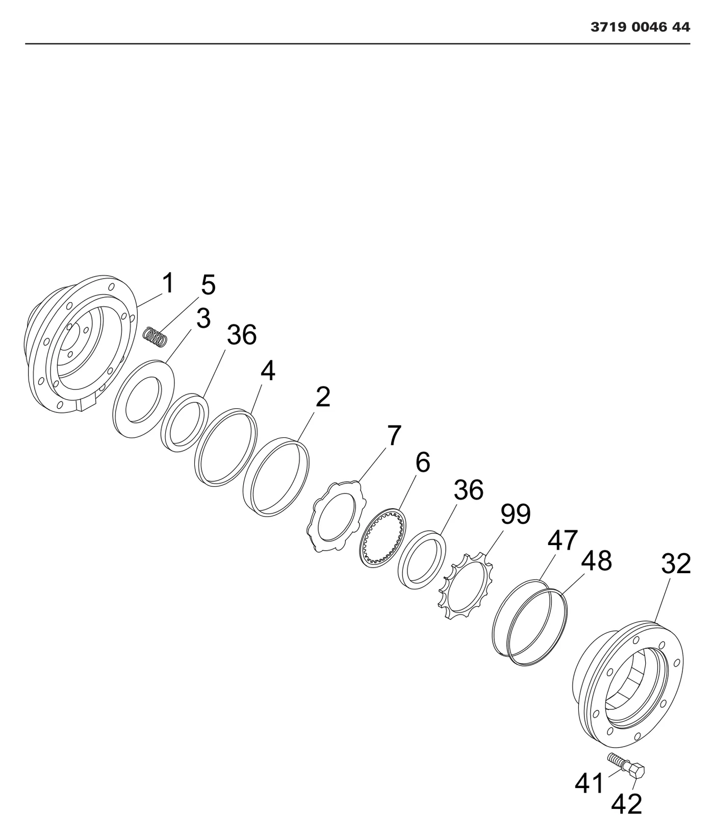 Main winch, brake cyl assembly 4 bolt C preview