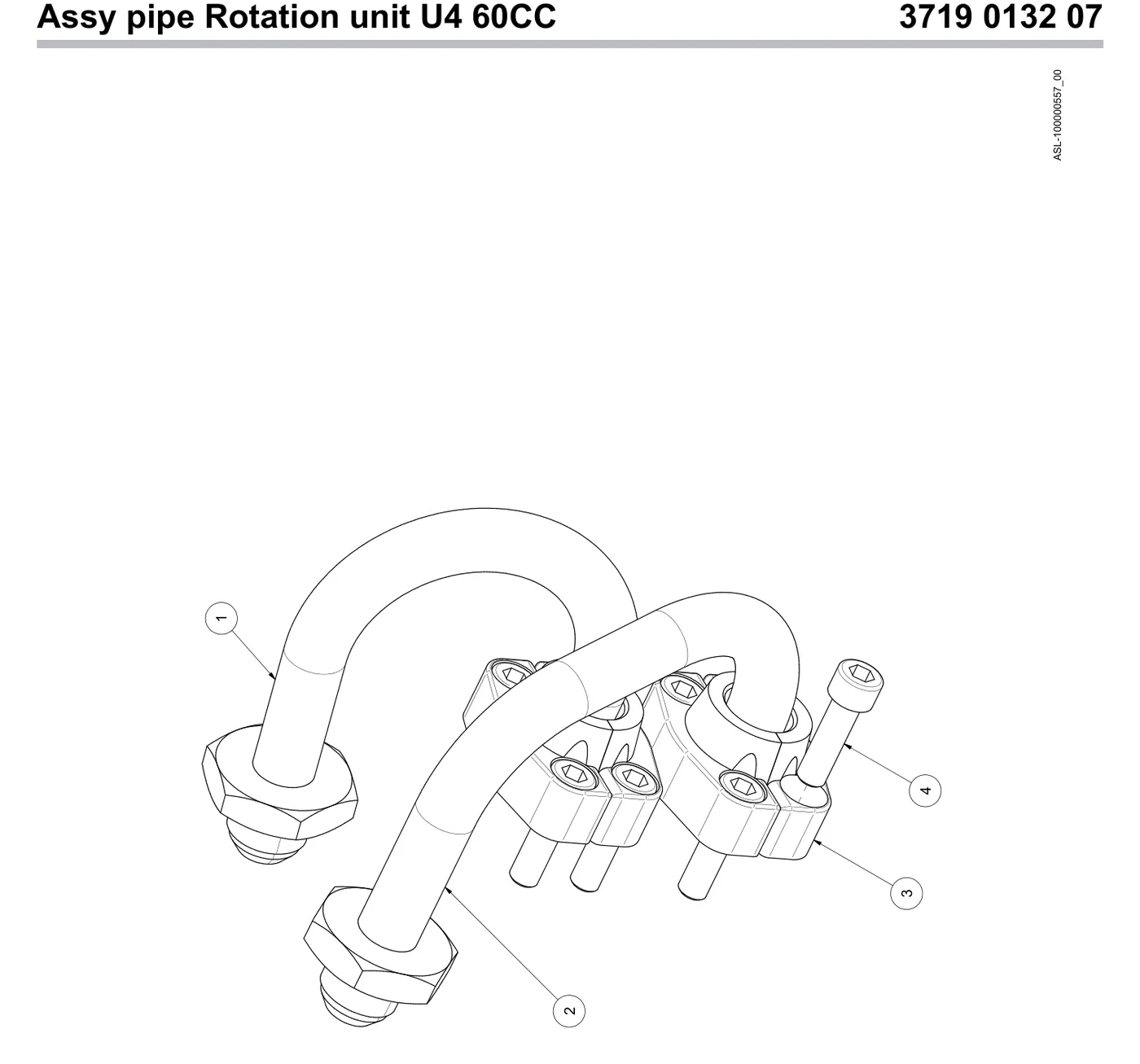 ASSY PIPE ROT . UNIT U4 60 CC preview