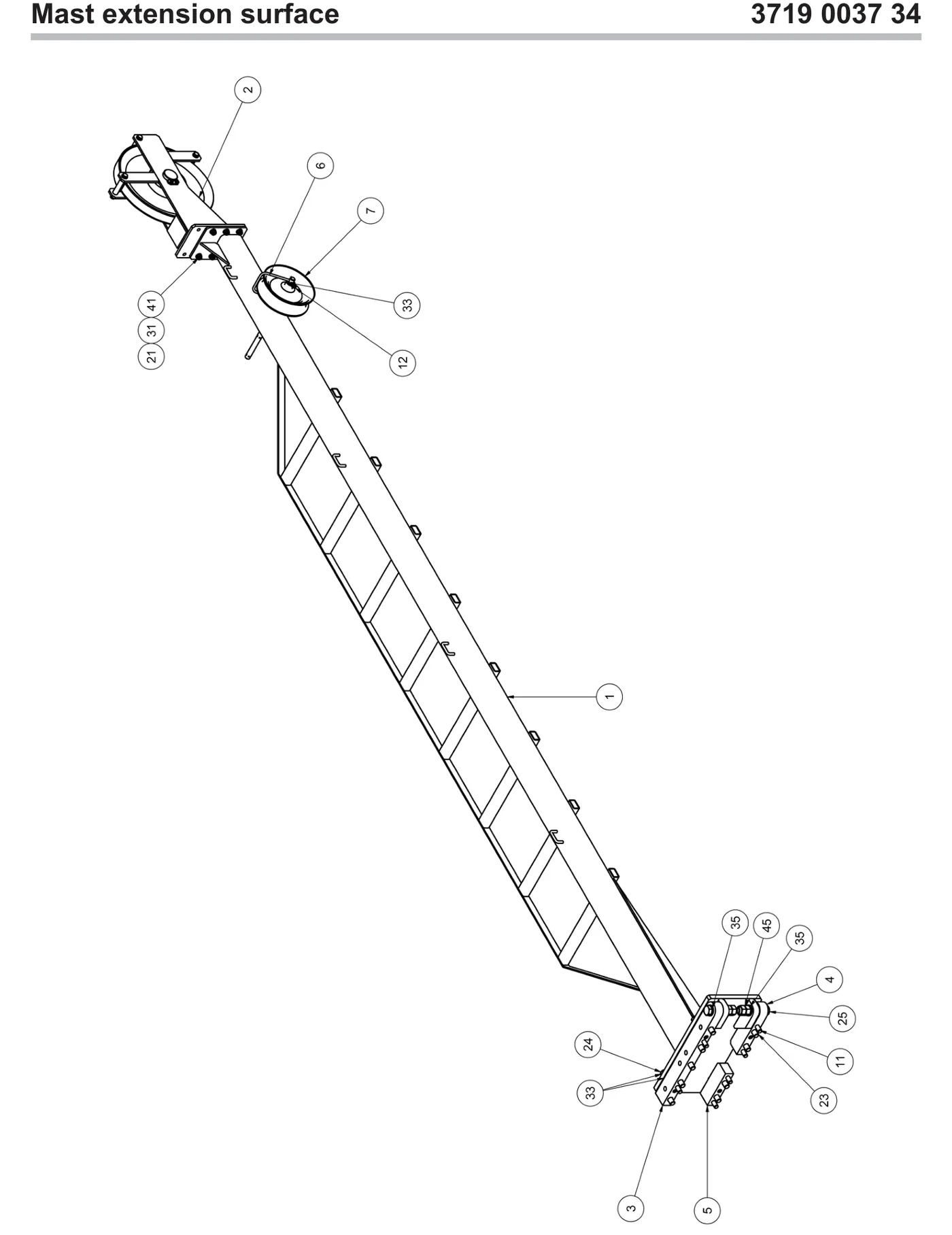 Mast extension Surface preview